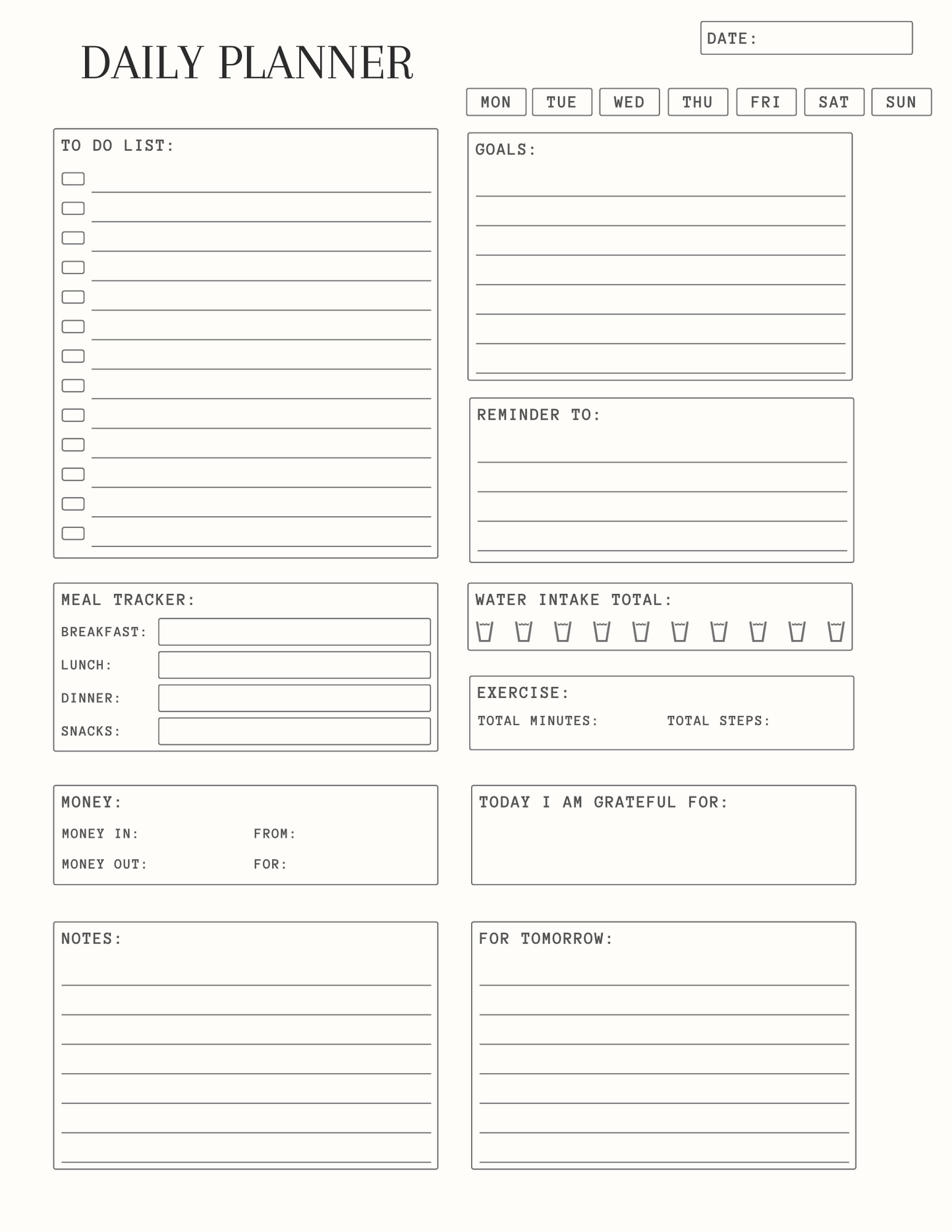 Daily Planner